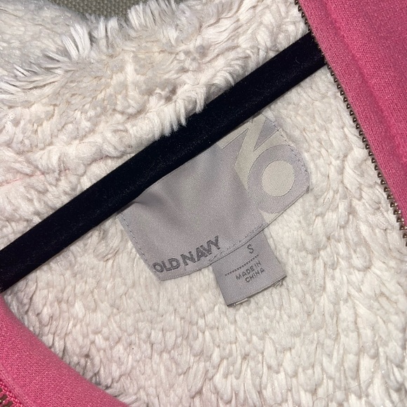 Old Navy fuzzy pink sweatshirt - Picture 3 of 3